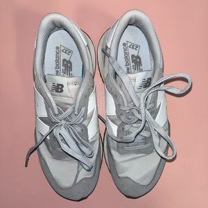 New Balance Women's Gray and White Athletic Sneakers